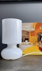 IKEA Lykta Mushroom tafellamp lamp wit, Huis en Inrichting, Lampen | Tafellampen, Ophalen of Verzenden, Zo goed als nieuw, Glas