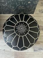 Marokkaanse leren poef, Ophalen, Zo goed als nieuw, 50 tot 75 cm, 50 tot 75 cm