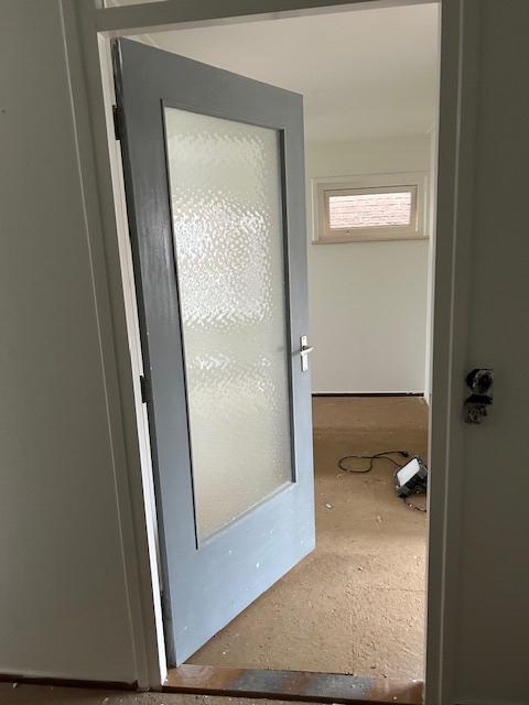 Binnendeur met glas, Ophalen, Gebruikt, 80 tot 100 cm, Binnendeur