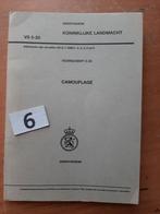 VS 5-20 Voorschrift Camouflage, Ophalen of Verzenden, Landmacht, Nederland, Boek of Tijdschrift