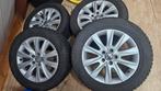 Winterbanden met lichtmetalen VW velgen 17 inch, Auto-onderdelen, Banden en Velgen, Ophalen, Velg(en), 17 inch, Winterbanden