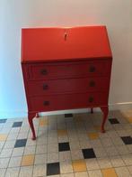 Vintage secretaire bureau, Ophalen, Gebruikt, Met klep(pen), 50 tot 100 cm
