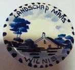 2 mooie deltsblauwe bordjes  uit wilnis, Antiek en Kunst, Antiek | Wandborden en Tegels, Ophalen of Verzenden
