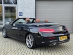 Mercedes C-klasse Cabrio 180 AMG Line Unieke Combi/Nekverw/S, Auto's, Mercedes-Benz, Euro 6, Cabriolet, 4 stoelen, Zwart
