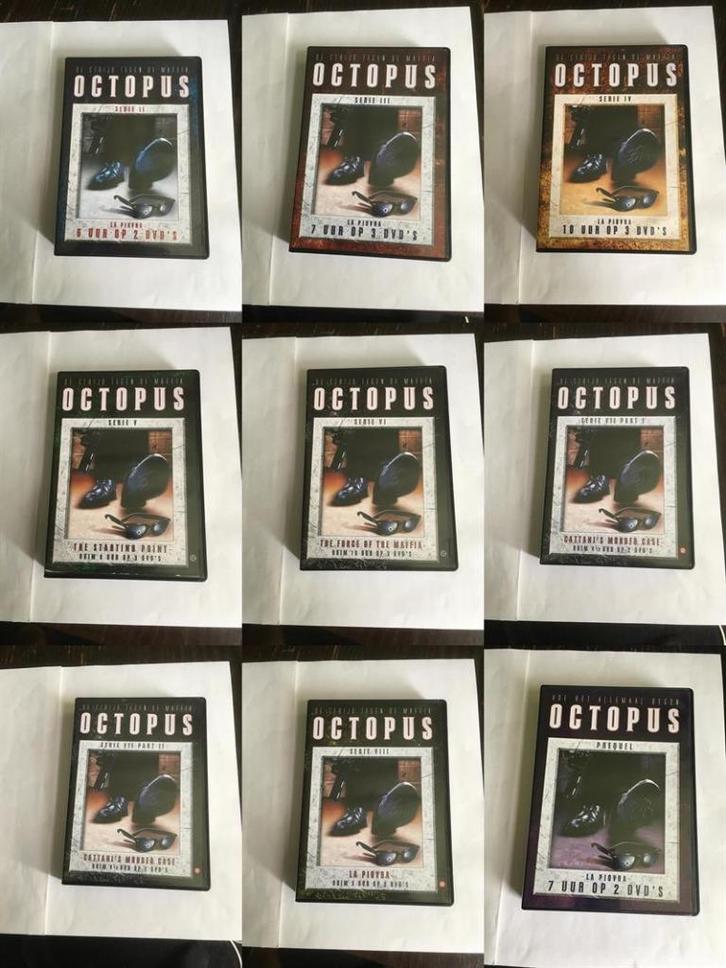octopus la piovra 2 3 4 5 6 7 8 prequel dvd serie boxen, Cd's en Dvd's, Dvd's | Tv en Series, Zo goed als nieuw, Overige genres