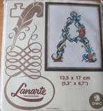 borduurpakket van de letter A - Lanarte - nieuw, Ophalen of Verzenden, Nieuw, Handborduren, Borduurpakket