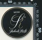 Sticker: Roberto Farto Moda (2), Ophalen of Verzenden, Zo goed als nieuw, Bedrijf of Vereniging