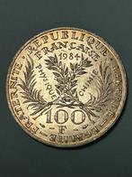 Zilver 100 frank munt Frankrijk 1984, Postzegels en Munten, Postzegels | Europa | Frankrijk, Verzenden