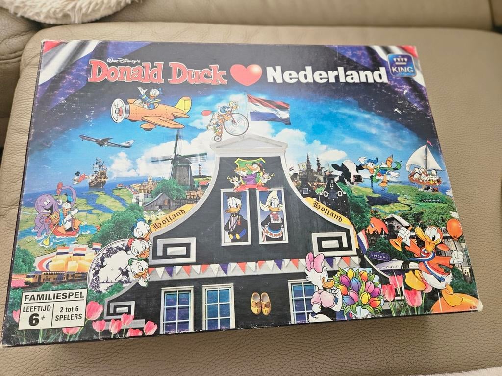 Donald Duck Nederland Bordspel - Compleet!, Hobby en Vrije tijd, Gezelschapsspellen | Bordspellen, Vijf spelers of meer, Ophalen of Verzenden
