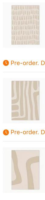 3 japandi beige poster op canvasdoek, Huis en Inrichting, Woonaccessoires | Schilderijen, Tekeningen en Foto's, Minder dan 50 cm