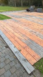 Houten vloer 84 m2, Ophalen, Zo goed als nieuw, Hout