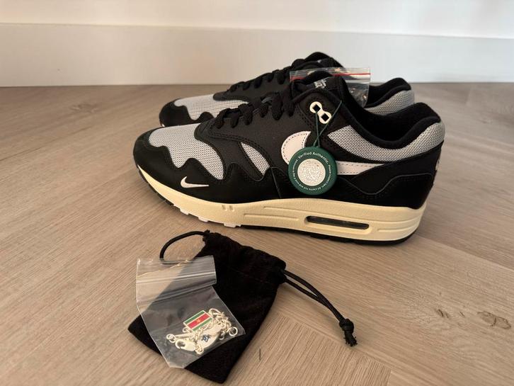 Nike Air Max 1 Patta Waves Black - Maat 42 DS, Kleding | Heren, Schoenen, Nieuw, Zwart, Ophalen of Verzenden