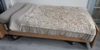 Eenpersoons Elektrisch senioren hoog laag bed, 90 cm, Gebruikt, Eenpersoons, Hout