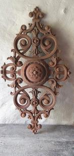 prachtig groot robuust gietijzer ornament uit frankrijk, Ophalen of Verzenden