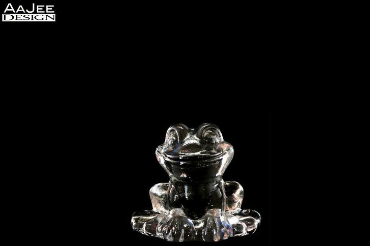 Goebel kristallen presse-papier – “Smiling Frog” – Kikker, Antiek en Kunst, Antiek | Glas en Kristal, Ophalen of Verzenden