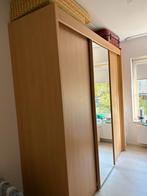 Nolte beige houten 3 deurs schuifkast, Huis en Inrichting, Ophalen, 200 cm of meer, Met hangruimte, Zo goed als nieuw