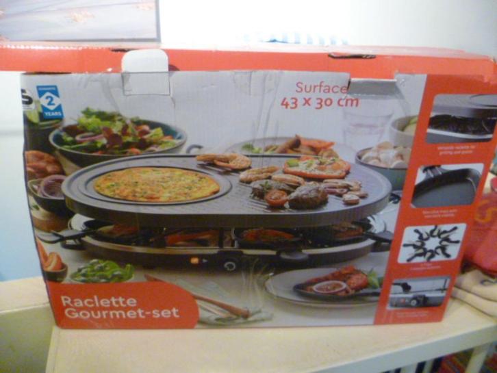 Gourmet raclette te koop, Witgoed en Apparatuur, Gourmetstellen, Zo goed als nieuw, 4 t/m 7 personen, Ophalen
