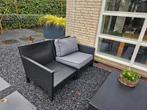 Gratis!
Tuinset + tafel + kussens + 2 windschermen, Tuin en Terras, Ophalen, Gebruikt