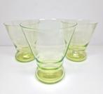 W.J. Rozendaal Kristalunie Maastricht annagroene waterbekers, Antiek en Kunst, Ophalen of Verzenden