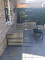 Gecoat hekwerk breed 1,14 mtr hoogte 1,60 mtr zwart gecoat, Ophalen of Verzenden, Nieuw, IJzer
