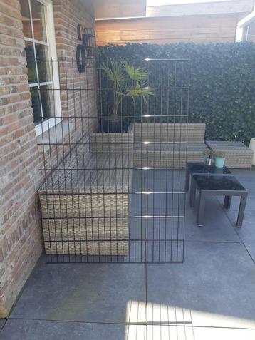 Gecoat hekwerk breed 1,14 mtr hoogte 1,60 mtr zwart gecoat  beschikbaar voor biedingen