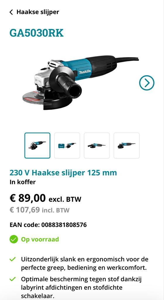 Makita Slijptol DCK706P3T - Nieuw in doos!, Doe-het-zelf en Verbouw, Gereedschap | Schuurmachines, Nieuw, Overige typen, 600 tot 1200 watt