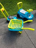 Speelgoedset: Grasmaaier, Kruiwagen, Auto & Mandje, Kinderen en Baby's, Speelgoed | Buiten | Los speelgoed, Ophalen, Gebruikt