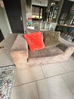 Hoekbank en loveseat van ribstof, Ophalen, Gebruikt