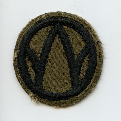 WO2 US 89th Infantry Division patch, Verzamelen, Militaria | Tweede Wereldoorlog, Landmacht, Embleem of Badge, Amerika, Ophalen of Verzenden