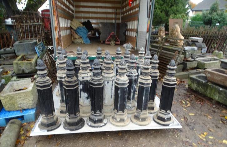 oude gietaluminium palen paal, Antiek en Kunst, Curiosa en Brocante, Ophalen