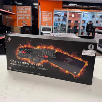 Deltaco Gaming 4 in 1 Gaming Gear Kit Headset Keyboard Muis beschikbaar voor biedingen