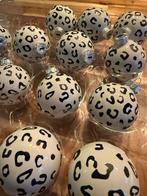 Leuke Kerstballen met Luipaardprint, Diversen, Kerst, Ophalen of Verzenden, Gebruikt