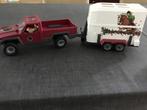 Schleich pick up met paarden trailer, Kinderen en Baby's, Speelgoed | Overig, Ophalen of Verzenden, Zo goed als nieuw, Jongen of Meisje