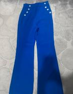 Blauwe broek met knopen, Kleding | Dames, Broeken en Pantalons, Ophalen, Blauw, Nieuw, Maat 34 (XS) of kleiner