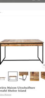 Prachtige zware uitschuifbare eettafel, 200 cm of meer, Zo goed als nieuw, Rechthoekig, 50 tot 100 cm
