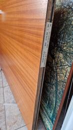 opdekdeur hout met houtveneer 221,7 x 95 cm, Ophalen, Hout, Binnendeur, 215 cm of meer