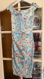 Lichtblauwe retro jurk Jolie Moi maat S, Blauw, Ophalen of Verzenden, Zo goed als nieuw, Maat 36 (S)
