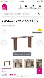 NIEUW in doos! Side tabel. Nieuwprijs €119, Ophalen, 100 tot 150 cm, Nieuw, 25 tot 50 cm