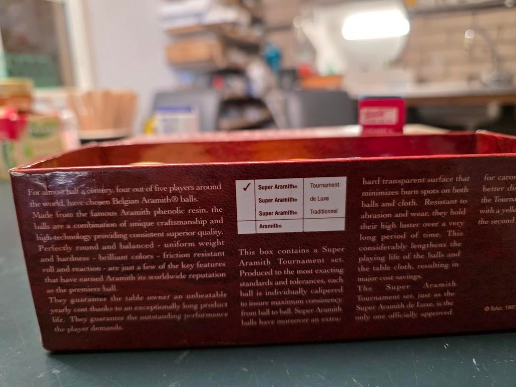 Aramith Biljartballen - Carambole, Ophalen of Verzenden, Zo goed als nieuw, Biljarttafel