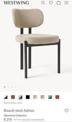 Westwing Bouclé stoel Adrien 4x nieuwprijs €1120,-, Huis en Inrichting, Stoelen, Ophalen, Overige materialen, Overige kleuren