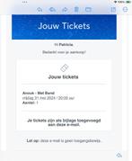 Ticket concert Anouk, Tickets en Kaartjes, Concerten | Pop, Mei, Eén persoon