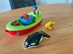 Playmobil 123 : Vissersboot - compleet, Ophalen, Gebruikt