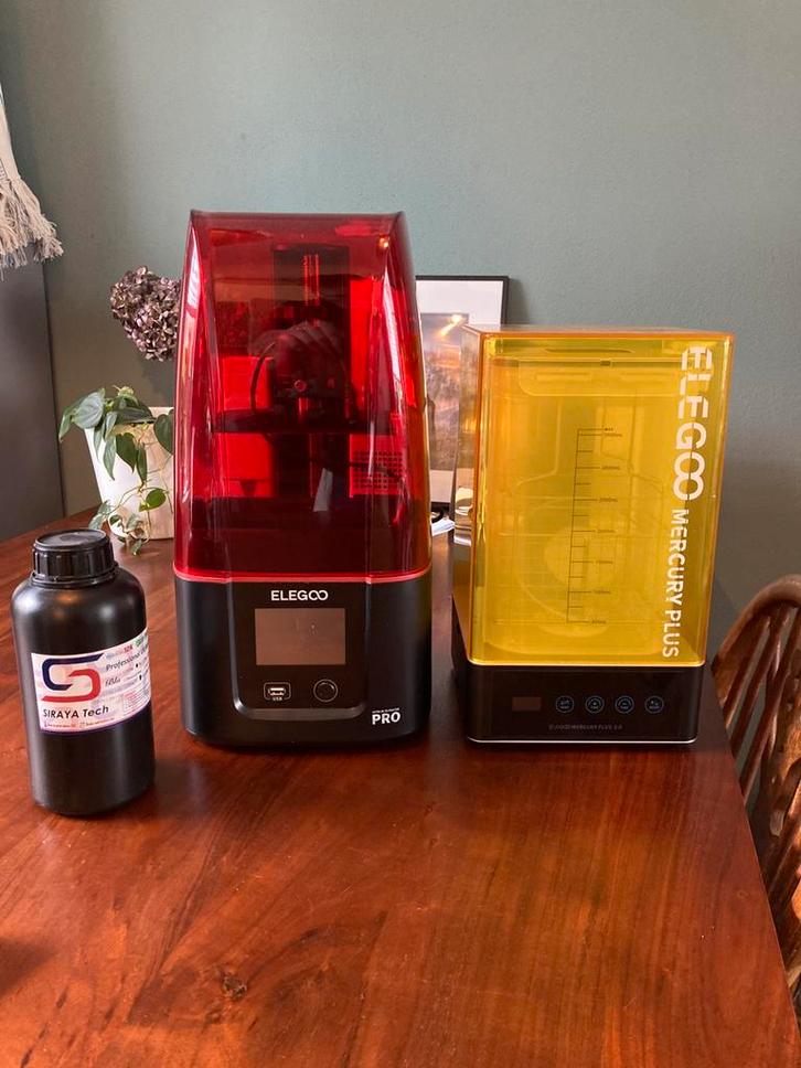 Complete elegoo mars 3 pro resin printer met extras, Computers en Software, 3D Printers, Zo goed als nieuw, Ophalen of Verzenden