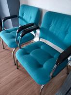 2 stoelen/fauteuils, Ophalen, Gebruikt, Blauw, Twee