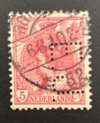 Perfin EJ in nvph 60, Verzenden, Gestempeld