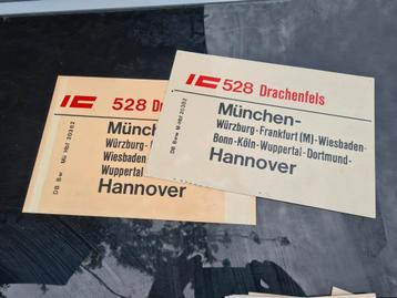 Koersborden  IC trein Drachenfels 30x20 beschikbaar voor biedingen