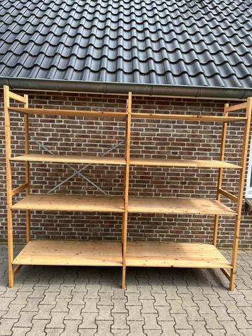 60cm diep houten stelling legbordstelling magazijnstelling beschikbaar voor biedingen