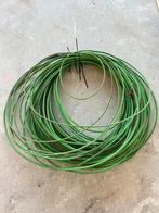 75mtr groene grond COAX 6ohm + 15 mtr 6 ohm + MK connector, Gebruikt, 10 meter of meer, Coaxiale kabel, Ophalen