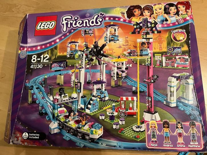 Lego Friends 41130 Pretpark Achtbaan, Kinderen en Baby's, Speelgoed | Duplo en Lego, Gebruikt, Lego, Complete set, Ophalen of Verzenden