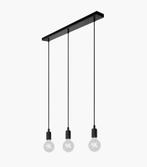 Zwarte Hanglamp met 3 Lampen - E27, Ophalen of Verzenden, Zo goed als nieuw, 75 cm of meer, Modern